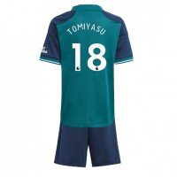 Arsenal Takehiro Tomiyasu #18 Replica Third Minikit 2023-24 Short Sleeve (+ pants)